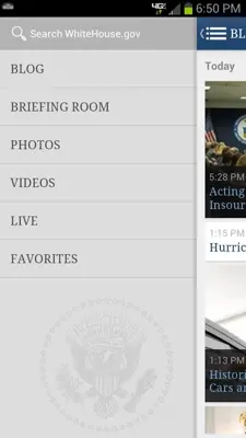 White House android App screenshot 1