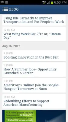 White House android App screenshot 3