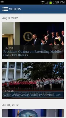 White House android App screenshot 4